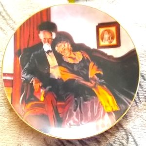 Norman Rockwell collector's plate by Knowles with certificate of authenticity